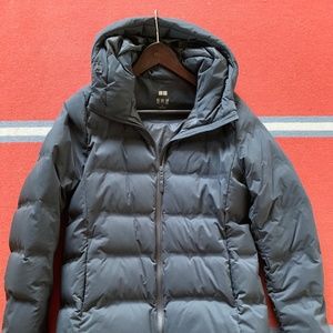 Women's Uniqlo Ultra Light Down Hooded Puffer Coat